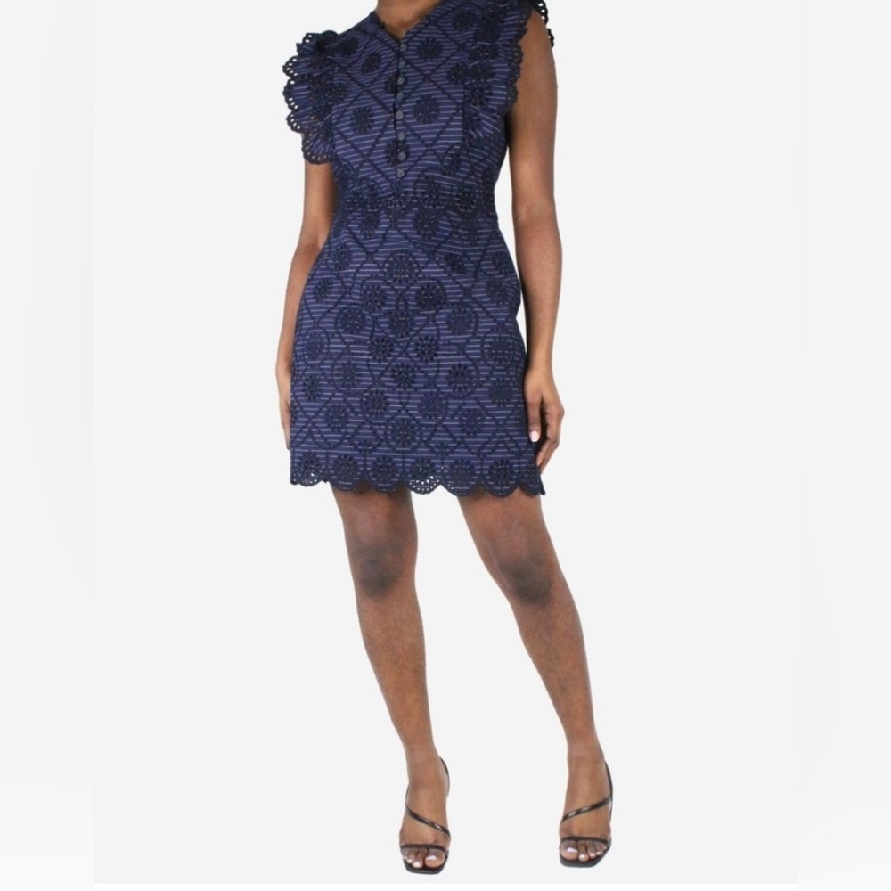 SEA New York Dasha eyelet mini dress